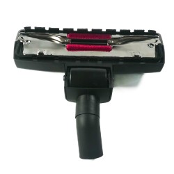 Combined brush with a large roulette and a rubber bump bumper for vacuum cleaners ranging on 32mm diameter tubes - width: 28cm