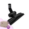 Cepillo plano combinado con 4 ruedas para aspiradoras de tubos de 32 mm de diámetro - 10 cepillos de cartón