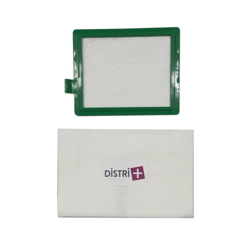 Lot de 2 filtres (1 Filtre Moteur + 1 microfiltre Universel) pour aspirateurs Electrolux Excellio, Clario, EF17, AEG, Progress, Tornado, Volta.