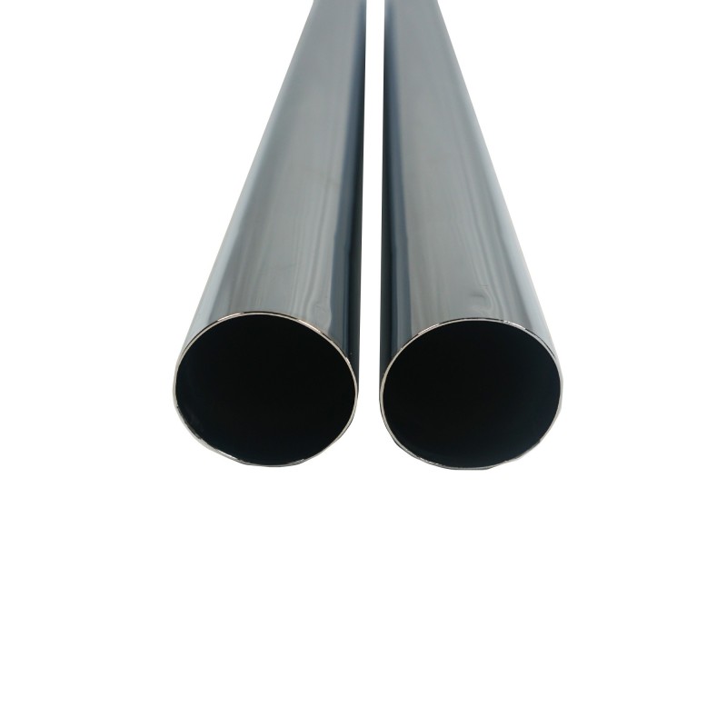 Lote 2 Tubos de metal en acero cromado para aspiradora - Diámetro: 37 mm - Longitud 50cm