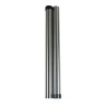 Set of 2 metal chromed steel tubes for vacuum cleaner - Diameter: 38mm - length 47cm