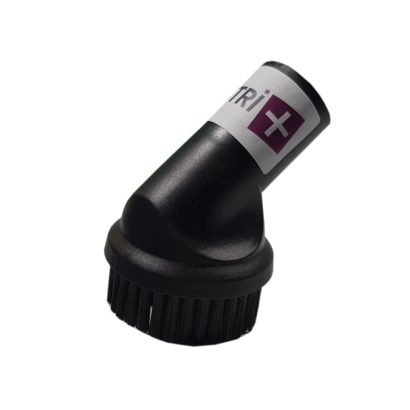 Round furniture brush for vacuum cleaner ranging on 32mm diameter tubes - 8cm width