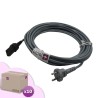Compatible supply cable for V vacuum cleaner Nilfisk VP300, VP600, Saltix 10, 107402901, 107402676 - Tennant V6 ... Length 15m - - Cardboard of 10 cables