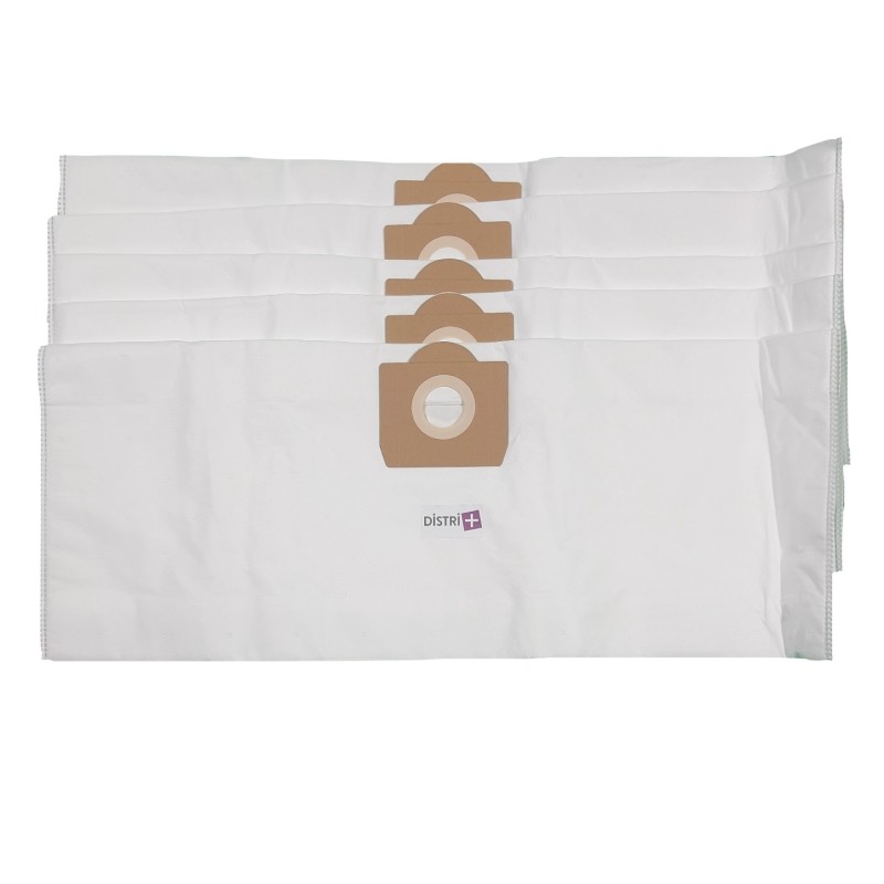 Bolso vacío ICA / IPC / SOTECO SA338, YP1 / 27, GP1 / 27 - Rowenta Voraca, ZR80 ... - 5 bolsas de microfibra de bolsillo