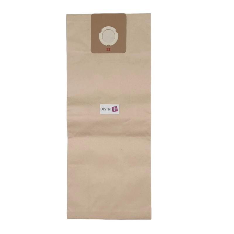 Bolsa de aspiradora compatible con GHIBLI AS18 - CLEANFIX: SW30, SW35 - EUPEEC EPI 32 - NILFISK: VL500-55 ...- 10 bolsas de papel