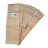 Sac aspirateur compatible avec Nilfisk GU350, GU450 - Lindhaus PH4, R4 - Taski Tapiset 38. - pochette de 10 sacs papier