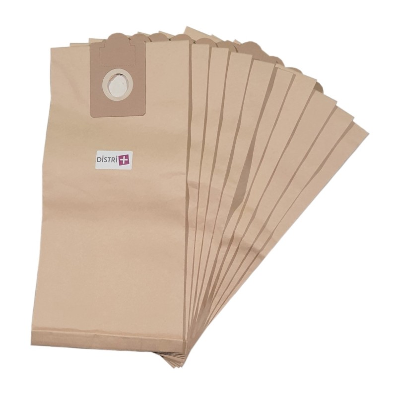 Sac aspirateur compatible avec HOOVER : CH08 - FIMAP : FA80, FV80... - Ghibli AS12, AS20, AS27... - pochette de 10 sacs papier