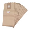Sac aspirateur compatible avec HOOVER : CH08 - FIMAP : FA80, FV80... - Ghibli AS12, AS20, AS27... - pochette de 10 sacs papier