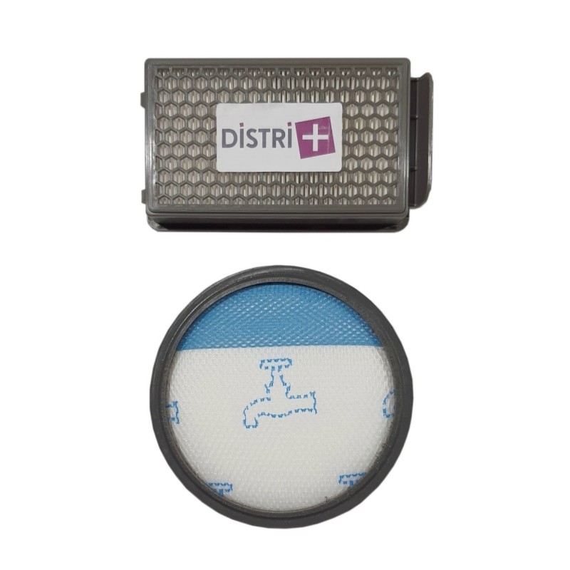 Set of 2 filters for compatible vacuum cleaners ROWENTA COMPACT POXER CYCLONIC RO371 at RO379, RO482 at RO488, ZR005901 ...