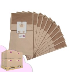 Vacuum cleaner bag compatible with Nilfisk VP300, GD1000, GD1010, Business, Familly, Thor. - Palette of 12 cards of 15 pockets of 10 paper bags