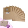Compatible vacuum cleaner bag with Eurosteam Dorsal 44168, 122AD, 127AD, 128AD, 129AD, 145AD - Taski Dorsalino, 8504190. etc. - Carton of 25 pockets of 10 paper bags