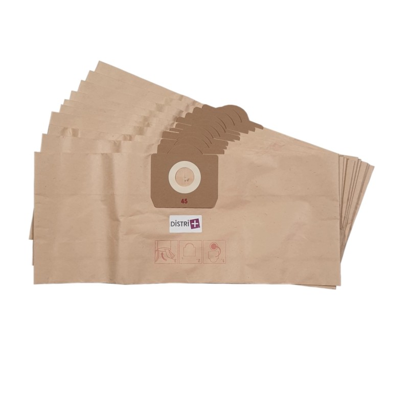 Bolsa de aspiradora compatible con ICA / SOTECO / IPC SA20, SA240, GC1 / 35 ... - Rowenta Collecto ...- La bolsa de 10 bolsas de papel