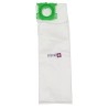 Vacuum cleaner bag compatible with Argos TS31, TS37 - SEBO X1 to X5, XP1 at XP3, 370, 470, C1 to C3 - ... - The 5 microfibre bags pocket