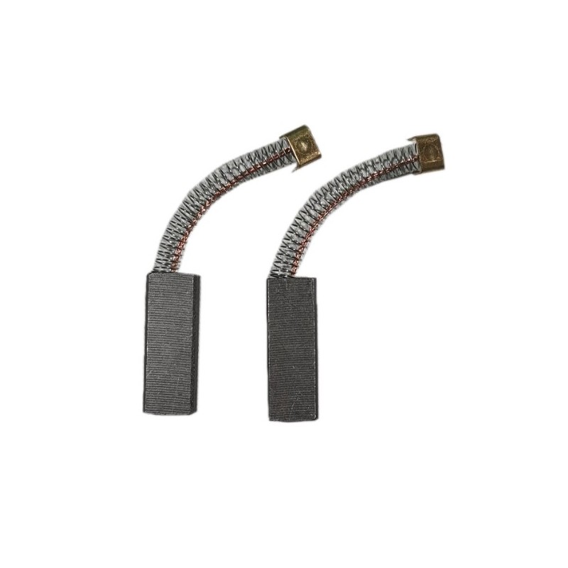 Set of 2 motor coals for vacuum cleaners compatible with Miele and Numatic - Dimensions: 11x6mm
