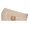 Bolsa de aspiradora compatible con GHIBLI: 6511051, como 6, D 12, POWER D - Harema / HVS 13S - Vacuumline HV: HV 13S - 10 Bolsas de papel