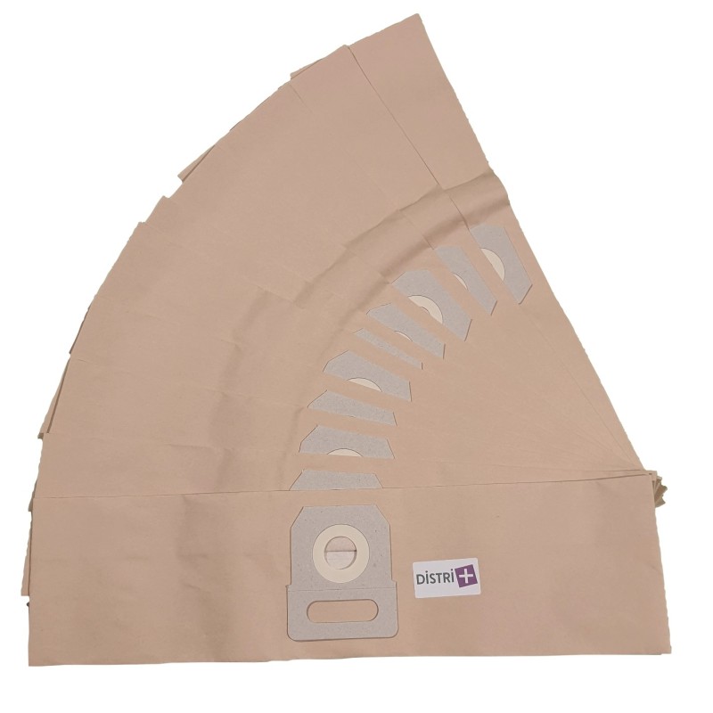 Bolso de aspiradora compatible con CleanFix: S 07 - Electrolux: E 79, Pro XL, Z 940 ...- Euroclean: E 79, Z950 - 10 Bolsas de papel
