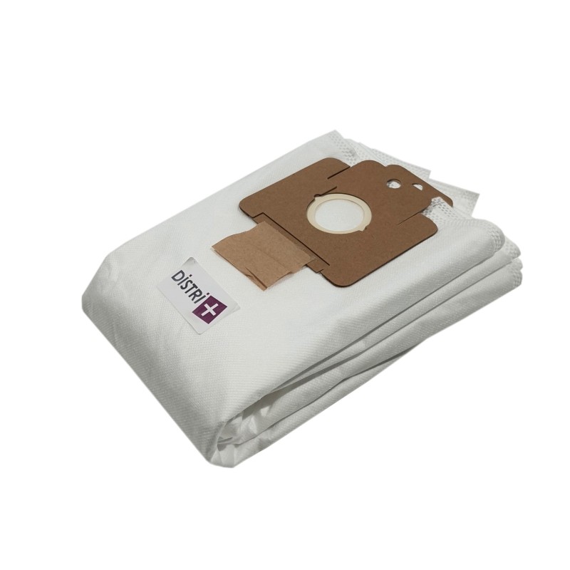 Sac aspirateur compatible avec ALTO/NILFISK : WD3, WD120, WD135, WD200, WD215 – Carton de 10 pochettes de 5 sacs microfibre