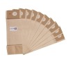 Bolsa de aspiradora compatible con Nilfisk: 1471058500, GU 15 DMU, GU 305, GU 355 ... - El bolsillo de 10 bolsas