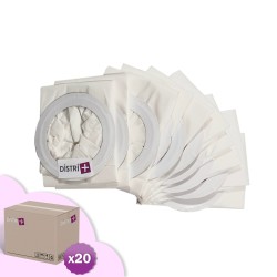 Staubsauger-Tasche kompatibel mit NILFISK GD5, Adgility 6XP, BAND VAC 6 - Fortschritt QueratterVac. - Karton von 20 Taschen von 10 Papiertüten