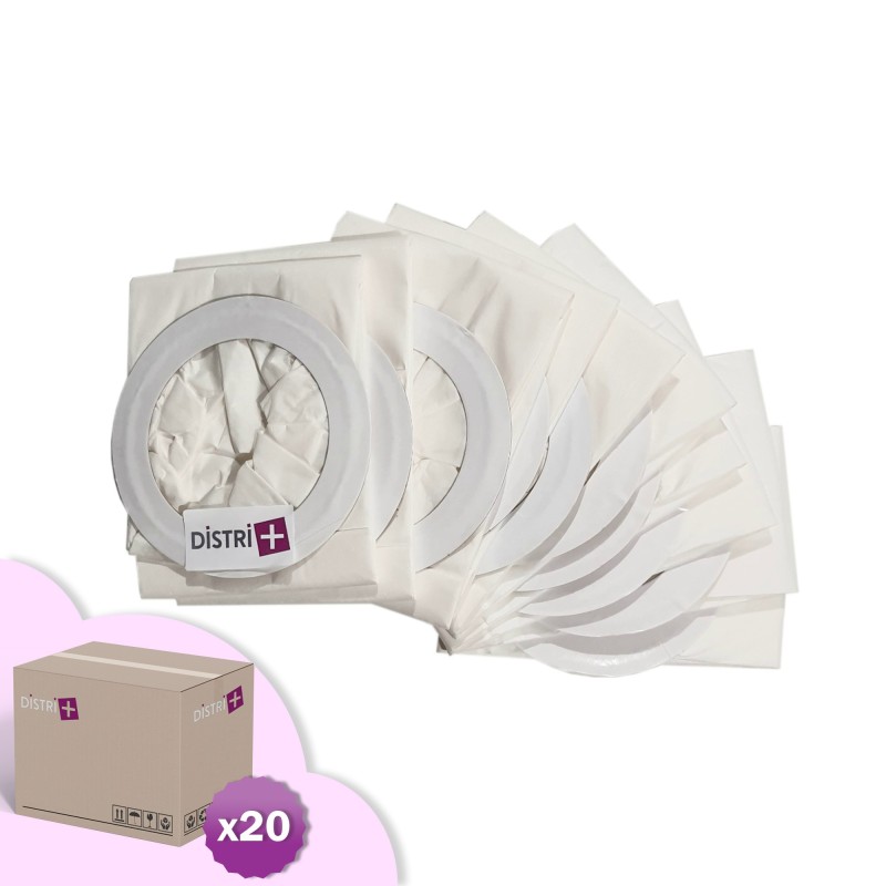 Sac aspirateur compatible avec Nilfisk GD5, Adgility 6XP, BACK VAC 6 - Progress Quattervac. - Carton de 20 pochettes de 10 sacs papier