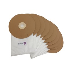 Vacuum cleaner bag compatible with Ghibli T1 (2nd version) - Wirbel W1 (2nd version) - ICA / IPC / SOTECO YP1 / 5 Backpack. - Pouch of 10 microfiber bags