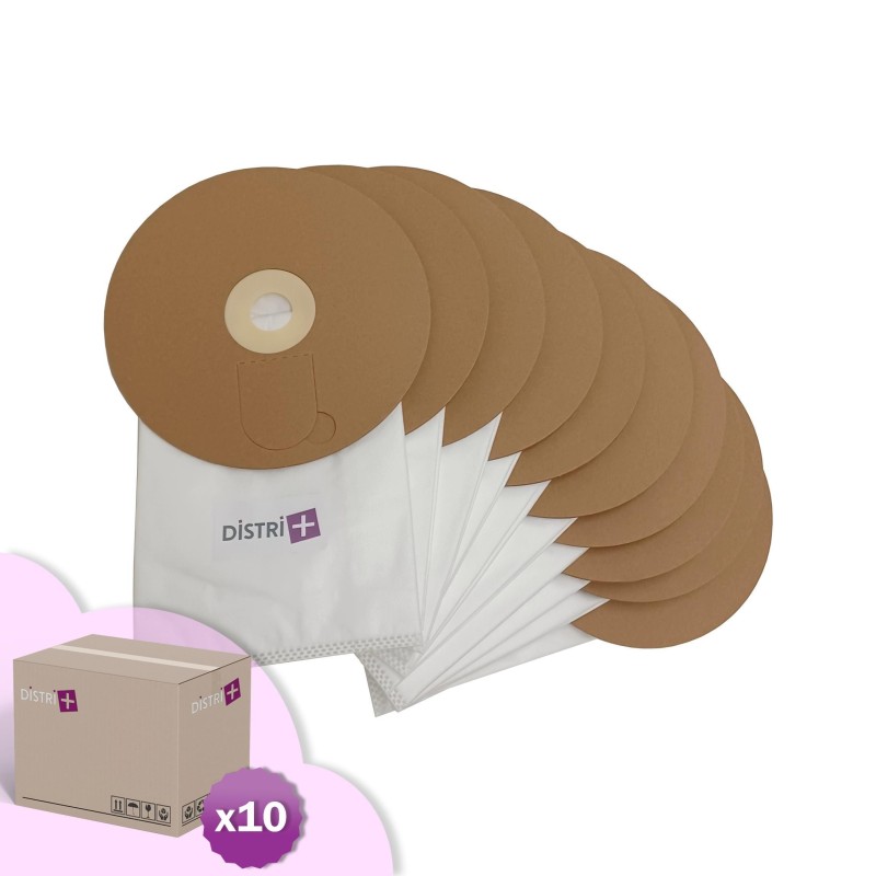 Sac aspirateur compatible avec Ghibli T1 (2ème version) - Wirbel W1 (2ème version) - ICA/IPC/SOTECO YP1/5 Backpack. - Carton de 10 pochettes de 10 sacs microfibre
