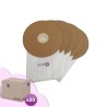 Vacuum cleaner bag compatible with Ghibli T1 (2nd version) - Wirbel W1 (2nd version) - ICA / IPC / SOTECO YP1 / 5 Backpack. - Carton of 20 pockets of 5 microfiber bags