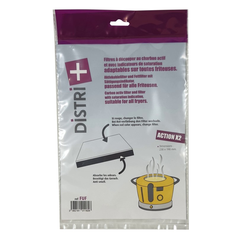 Filtros universales Anti-grasa y anti-olor para cortar freidora en la cintura - 230 x 190mm