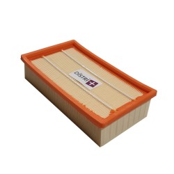 Faltenflachfilter für den Staubsauger Karcher NT 20/1, NT25 / 1, NT35 / 1, NT45 / 1, 69042060. - Set von 1 Filter