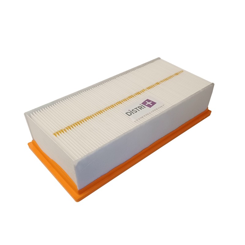 Filtro plano de poliéster plisado Compatible para aspiradora Karcher NT65 / 2, NT72 / 2, NT75 / 2, 69042840, 6.904-284.0 - Lote de 1 filtro