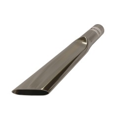 Langer flacher flacher Metall-Chromstahl für Staubsauger - Durchmesser: 50 mm - Länge 40cm