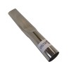 Acero de cromo de metal plano largo plano para aspiradora - Diámetro: 50 mm - Longitud 40 cm