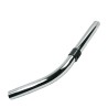 Metal elbow with air adjustment for vacuum cleaner connecting a tube and a flexible cap from 32mm diameter cane