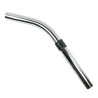 Metal elbow with air adjustment for vacuum cleaner connecting a tube and a flexible cap from 32mm diameter cane