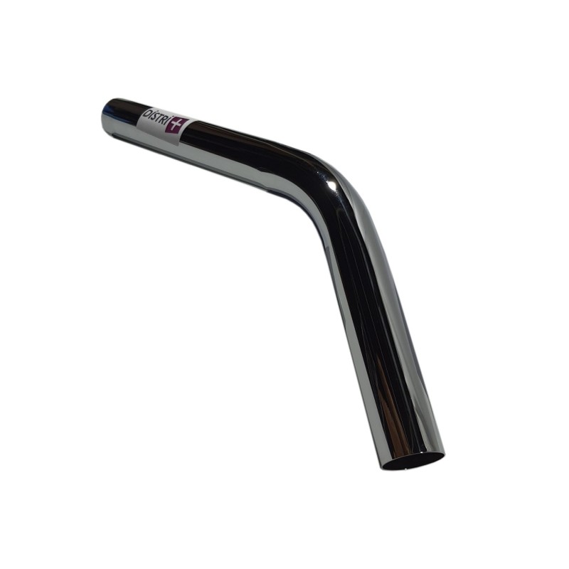 Metal elbow for vacuum cleaner connecting a tube and a flexible tip of 38mm diameter cane