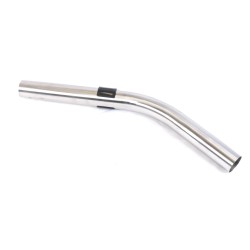 Stainless steel elbow with vacuum air adjustment connecting a 38mm diameter cranium cranius tube and tip
