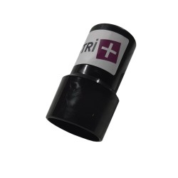 Punta de PVC para aspiradora en la manguera de 38 mm de diámetro 38 mm en un lado que acepta un tubo de 38 mm de diámetro de la otra