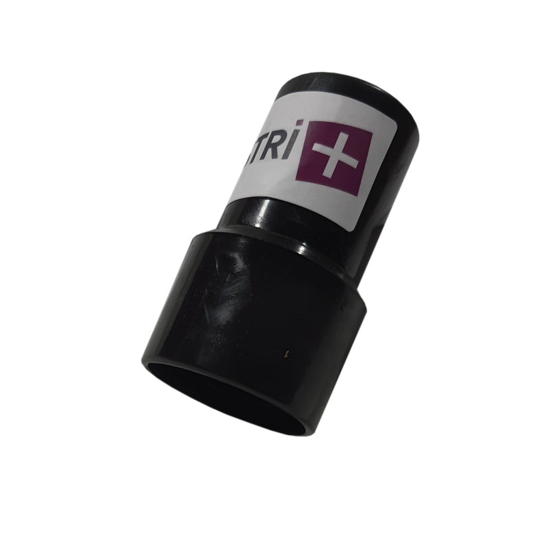 PVC tip for vacuum cleaner on 38mm diameter hose 38mm in a side accepting a 38mm diameter tube of the other
