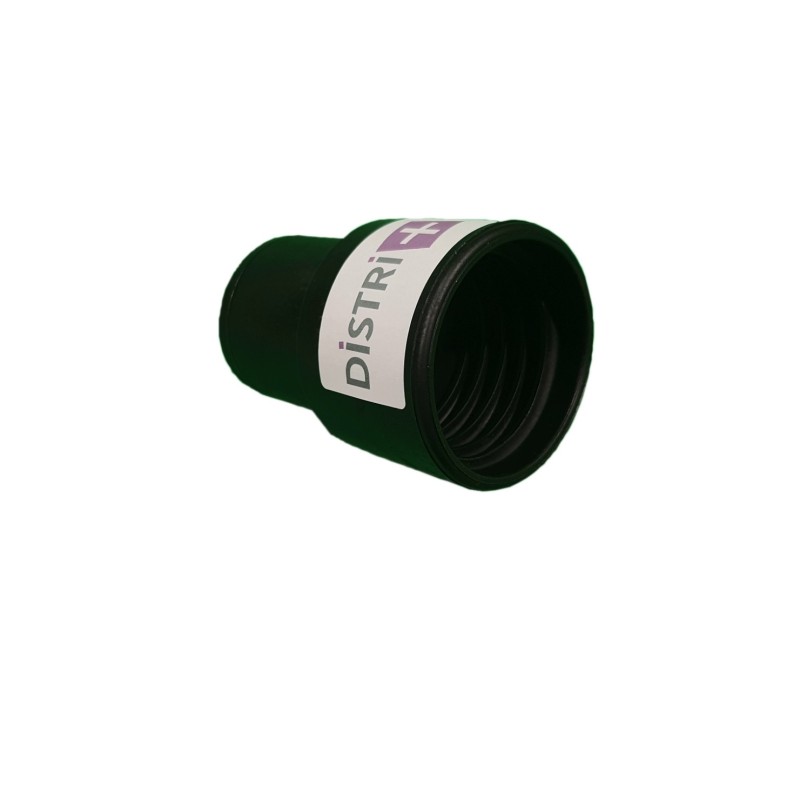 Embout PVC pour aspirateur à visser sur flexible de diamètre 50mm intérieur d un côté acceptant un tube de diamètre 50mm de l autre