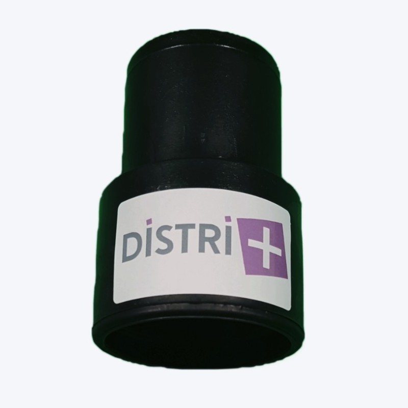 PVC tip for Vacuum cleaner on diameter diameter 50mm inside d one side accepting a diameter tube 50mm from the other