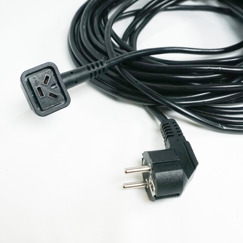 NUPLUG Power Cable Compatible Vacuums Numatic NVQ, NVP, DBQ, NQS ... - References Numatic : 236123, 236014 - 12m.