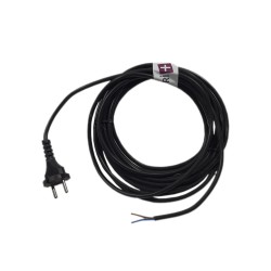 2x0.75 en Cable de Potencia de 6M Reel para aspiradoras Nilfisk Aero 21-01, AERO 21-21 - Philip TC 415, HR 6815 Marathon ... Alternativa para Nilfisk Origin Ref Original: 302002394