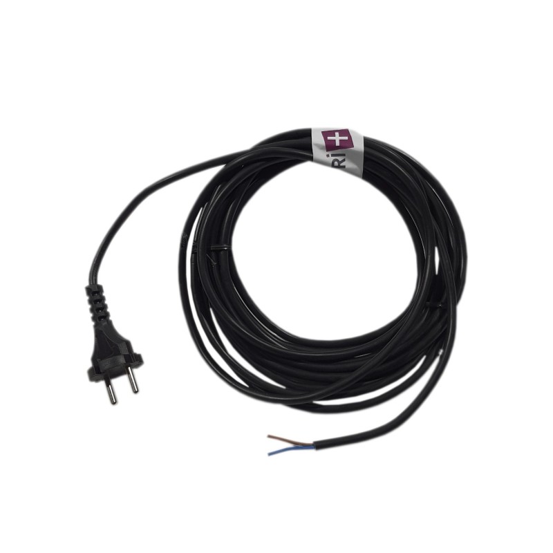 2x0.75 en Cable de Potencia de 6M Reel para aspiradoras Nilfisk Aero 21-01, AERO 21-21 - Philip TC 415, HR 6815 Marathon ... Alternativa para Nilfisk Origin Ref Original: 302002394
