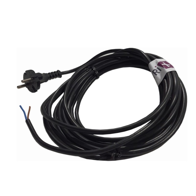 2x0.75 en Cable de Potencia de 6M Reel para aspiradoras Nilfisk Aero 21-01, AERO 21-21 - Philip TC 415, HR 6815 Marathon ... Alternativa para Nilfisk Origin Ref Original: 302002394