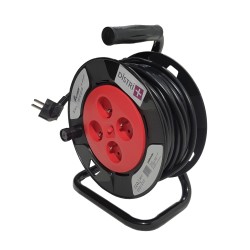 Black winder with thermal safety H05VVF 3 * 1.5 - Length 25m