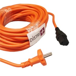 Cable de suministro compatible para aspiradora Numatic RSV150, PPR240, PPR370, PPR380, 236176, 905061, 236156 ... Longitud 12.5m