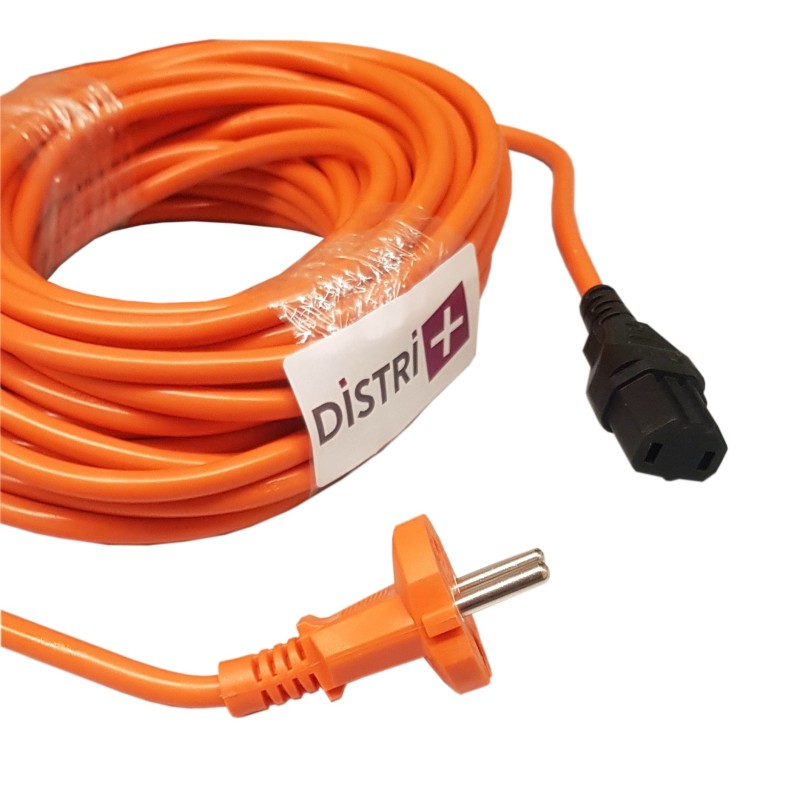 Cable de suministro compatible para aspiradora Numatic RSV150, PPR240, PPR370, PPR380, 236176, 905061, 236156 ... Longitud 12.5m