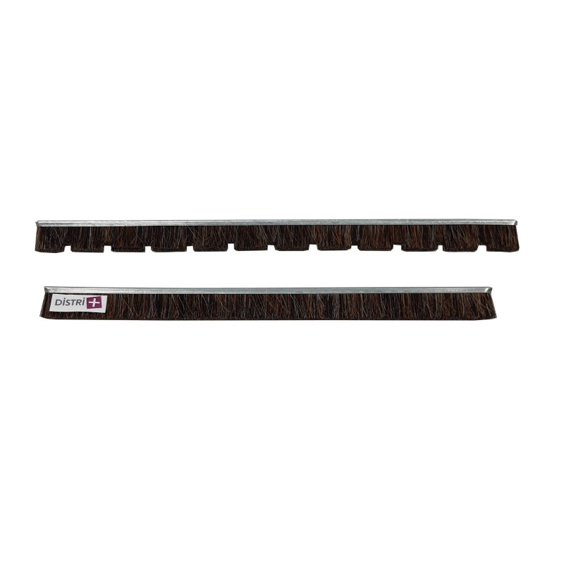 Jeu de 2 bandes brosse en crin de cheval pour suceur d aspirateur en plastique de largeur 30cm