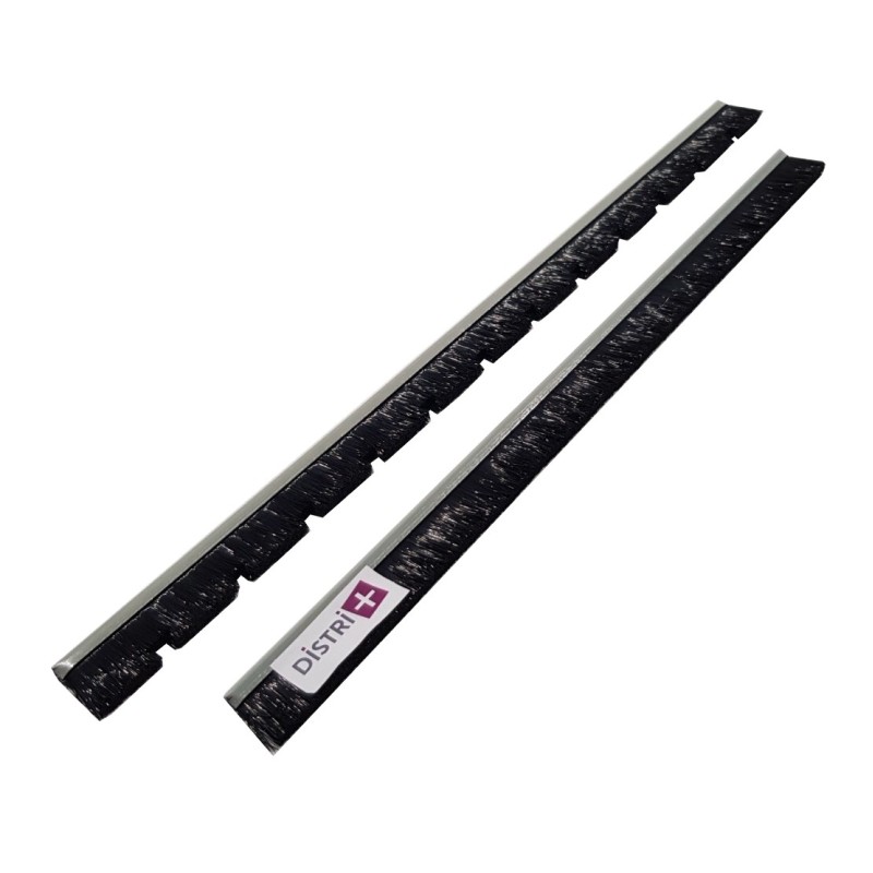 Conjunto de 2 tiras Cepillo para la succión de metal de Metal Western Wide 37cm