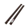 Set of 2 stripes horsehair brush for plastic suction of plastic width 36cm